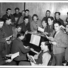 Lorene Harrison was primarily responsible for a weekly sing-along at the USO that was very popular. Lorene was the music director for the USO.