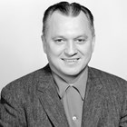 Passport type portrait of Walter J. "Wally" Hickel, dated October 25, 1961.