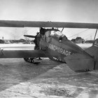 Russel Hyde Merrill ferried furs for Anchorage Air Transport from trappers or fur farms out in the Bush.  Here Merrill had too many furs to fit inside the cabin so he strapped them to the outside of the plane.  Although he crashed often, Merrill did not crash on this flight.